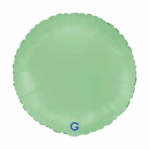 Palloncino in Foil 18" Tondo Verde Opaco "Matte Green" Tondi Regular 18"
