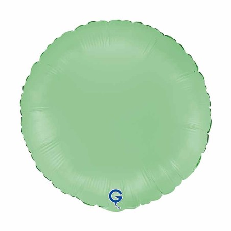 Palloncino in Foil 18" Tondo Verde Opaco "Matte Green" Tondi Regular 18"
