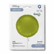 Palloncino in Foil 18" Tondo Matcha Latte Satinato Tondi Regular 18"