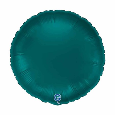 Palloncino in Foil 18" Tondo Verde Smeraldo Satinato Tondi Regular 18"