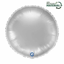 Palloncino in Foil 18" Tondo Argento "Silver" Tondi Regular 18"