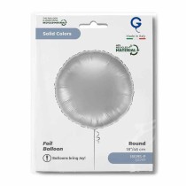 Palloncino in Foil 18" Tondo Argento "Silver" Tondi Regular 18"