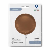 Palloncino in Foil 18" Tondo Cioccolato Satinato Tondi Regular 18"