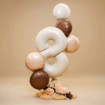 Palloncino in Foil 18" Tondo Cioccolato Satinato Tondi Regular 18"