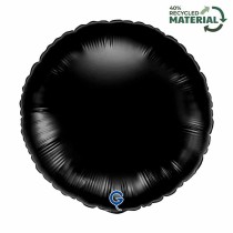 Palloncino in Foil 18" Tondo Nero "Black" Tondi Regular 18"