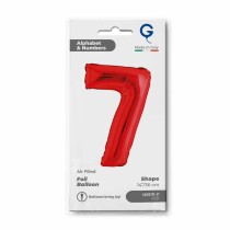 Palloncino in Foil 14" Numero 7 Rosso "Red" Numeri 14" Rosso "Red"
