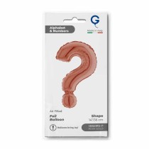 Palloncino in Foil 14" Lettera "?" Rose Gold Lettere 14" Rose Gold