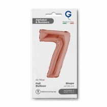 Palloncino in Foil 14" Numero 7 Rose Gold Numeri 14" Rose Gold