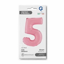 Palloncino Foil Numero 9 Colore Oro Rosa di 86 cm