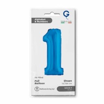 Palloncino in Foil 14" Numero 1 Blu "Blue" Numeri 14" Blu "Blue Royal"
