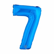 Palloncino in Foil 14" Numero 7 Blu "Blue" Numeri 14" Blu "Blue Royal"