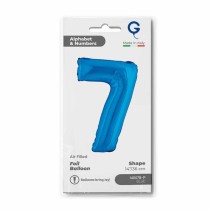 Palloncino in Foil 14" Numero 7 Blu "Blue" Numeri 14" Blu "Blue Royal"