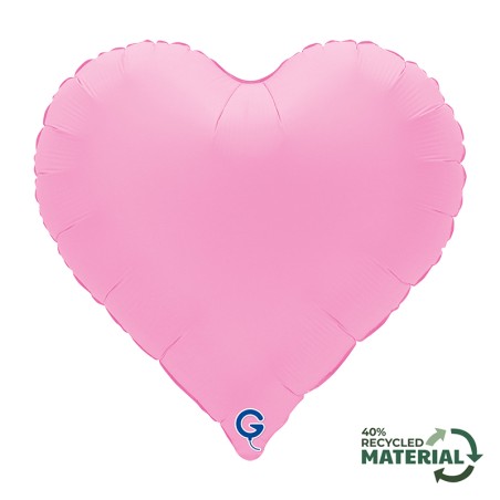 Palloncino in Foil 18" Sweetie Cuore Rosa Sakura "Soft Matte Sakura Pink" Cuori Regular 18"