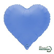Palloncino in Foil 18" Sweetie Cuore Blu Loto "Soft Matte Lotus Blue" Cuori Regular 18"