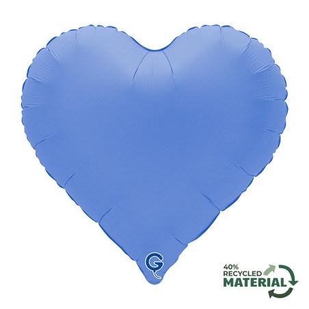 Palloncino in Foil 18" Sweetie Cuore Blu Loto "Soft Matte Lotus Blue" Cuori Regular 18"