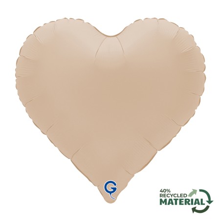 Palloncino in Foil 18" Sweetie Cuore Cappuccino "Soft Matte Cappuccino" Cuori Regular 18"