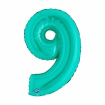 Palloncino in Foil 14" Numero 9 Tiffany Numeri 14" Tiffany