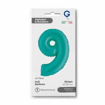 Palloncino in Foil 14" Numero 9 Tiffany Numeri 14" Tiffany