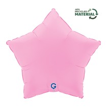 Palloncino in Foil 18" Stella Rosa Sakura "Soft Matte Sakura Pink" Stelle Regular 18"