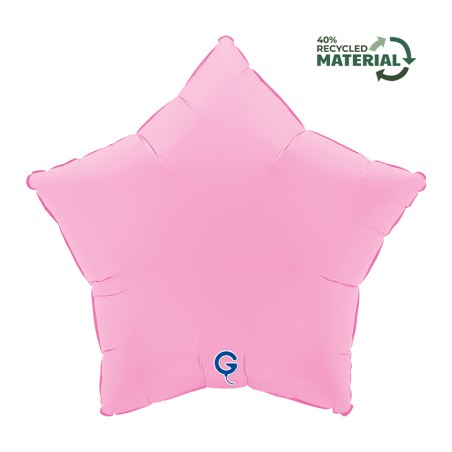 Palloncino in Foil 18" Stella Rosa Sakura "Soft Matte Sakura Pink" Stelle Regular 18"