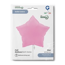 Palloncino in Foil 18" Stella Rosa Sakura "Soft Matte Sakura Pink" Stelle Regular 18"