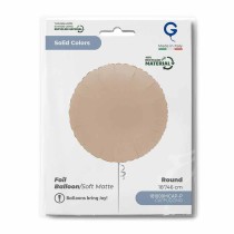Palloncino in Foil 18" Tondo Cappuccino Matto "Soft Matte Cappuccino" Tondi Regular 18"
