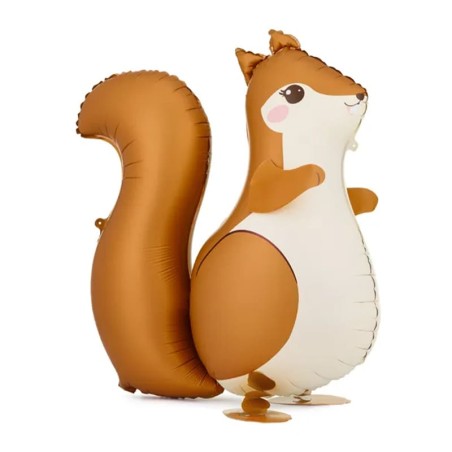 Palloncino in Foil 30" Pet Walker Scoiattolo "Squirrel" Animali del Bosco