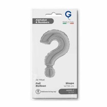 Palloncino in Foil 14" Lettera "?" Argento "Silver" Lettere 14" Argento "Silver"