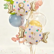 Palloncino in Foil 30" Super Shape Caramella a pois Happy Birthday Addobbi e Palloncini Tema Dolci