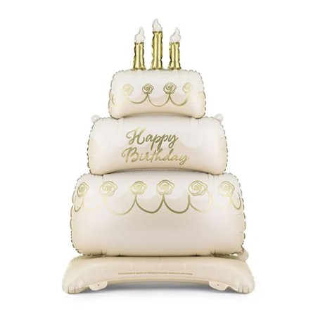Palloncino in Foil 56" Standup Torta a Piani Happy Birthday "Cake" Addobbi e Palloncini Tema Dolci