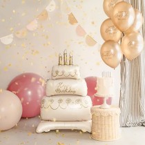 Palloncino in Foil 56" Standup Torta a Piani Happy Birthday "Cake" Addobbi e Palloncini Tema Dolci