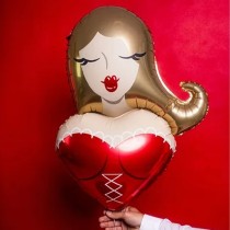 Palloncino in Foil 37" Super Shape Donna Sexy con capelli Biondi Addio al Nubilato