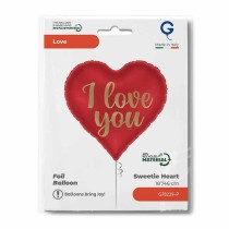 Palloncino in Foil 18" Sweetie Cuore Rosso "I Love You" Amore, Matrimonio o Anniversario Grabo