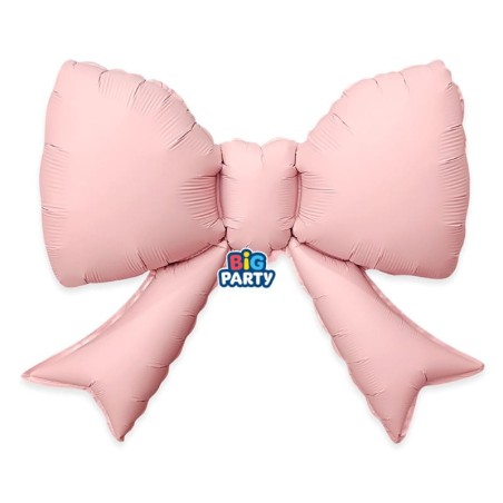 Palloncino in Foil 22" Super Shape Fiocco Rosa Satinato "Pink Bow"