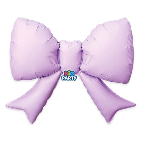 Palloncino in Foil 22" Super Shape Fiocco Lilla Satinato "Lilac Bow"