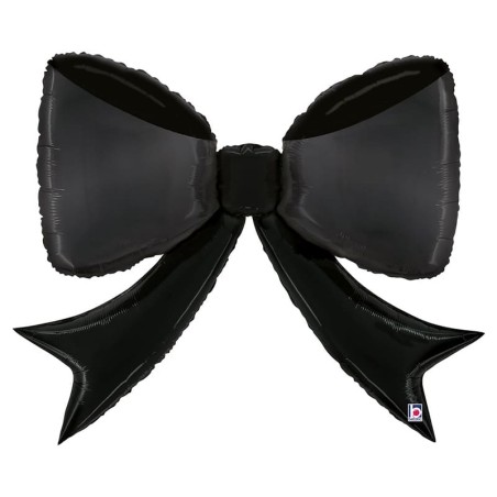 Palloncino in Foil 44" Super Shape Fiocco Nero "Black Bow" Generici Grabo