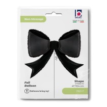 Palloncino in Foil 44" Super Shape Fiocco Nero "Black Bow" Generici Grabo