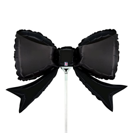 Palloncino in Foil 14" Mini Shape Fiocco Nero "Black Bow" Generici Grabo