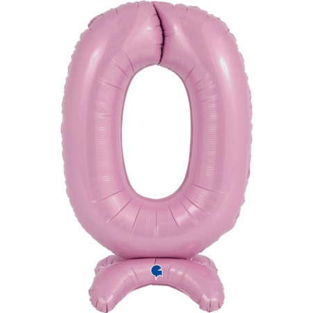 Palloncino in Foil 25" Standups Numero 0 Rosa "Pink" Numeri Standups 25" Rosa "Pink"