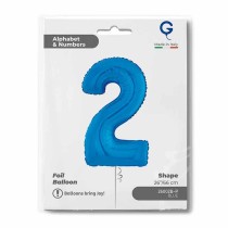 Palloncino in Foil 26" Numero 2 Blu "Blue" Numeri 26" Blu "Blue Royal"