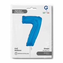 Palloncino in Foil 26" Numero 7 Blu "Blue" Numeri 26" Blu "Blue Royal"