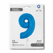 Palloncino in Foil 26" Numero 9 Blu "Blue" Numeri 26" Blu "Blue Royal"