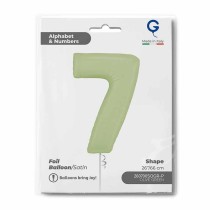 Palloncino in Foil 26" Numero 7 Verde Oliva "Satin Olive" Numeri 26" Verde Oliva "Satin Olive Green"