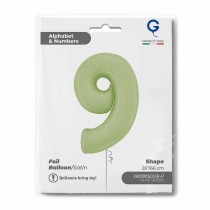 Palloncino in Foil 26" Numero 9 Verde Oliva "Satin Olive" Numeri 26" Verde Oliva "Satin Olive Green"