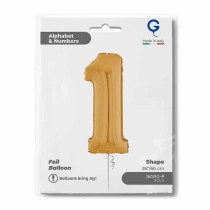 Palloncino in Foil 26" Numero 1 Oro "Gold" Numeri 26" Oro "Gold"