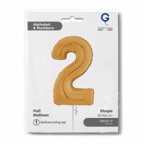 Palloncino in Foil 26" Numero 2 Oro "Gold" Numeri 26" Oro "Gold"