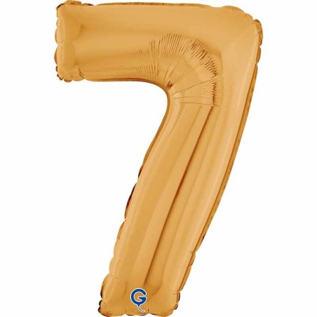 Palloncino in Foil 26" Numero 7 Oro "Gold" Numeri 26" Oro "Gold"