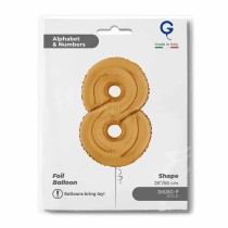 Palloncino in Foil 26" Numero 8 Oro "Gold" Numeri 26" Oro "Gold"