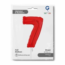 Palloncino in Foil 26" Numero 7 Rosso "Red" Numeri 26" Rosso "Red"