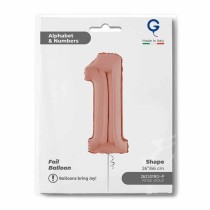 Palloncino in Foil 26" Numero 1 Rose Gold Numeri 26" Rose Gold